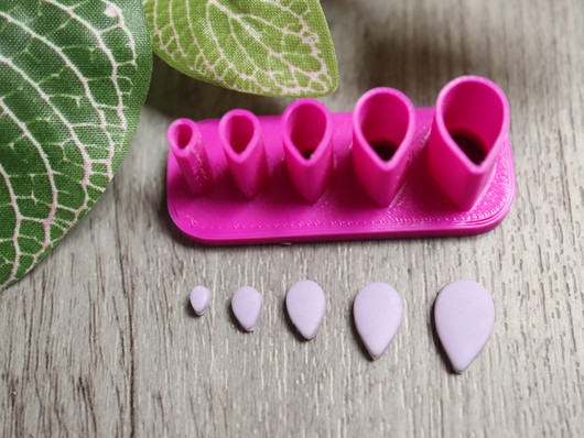 Muotti pisara, 5mm/7mm/9mm/11mm/13mm, 1kpl