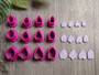 Muottisetti terälehti, 10mm/12mm/15mm, 1setti