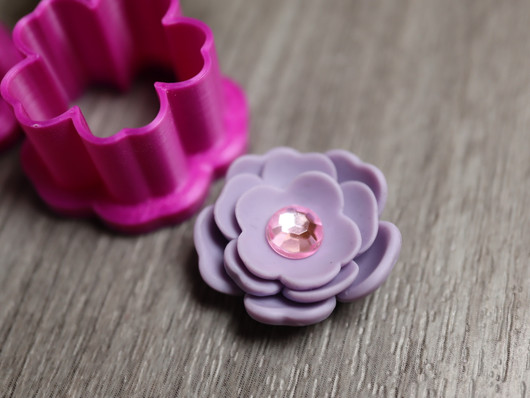 Muottisetti kukka, 10mm/15mm/20mm, 1setti