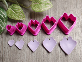 Muottisetti terälehti, 8mm/12mm/16mm/20mm/24mm, 1setti