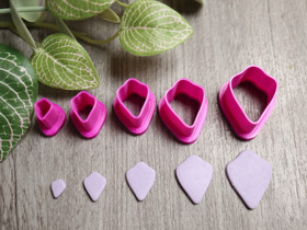 Muottisetti terälehti, 8mm/12mm/16mm/20mm/24mm, 1setti