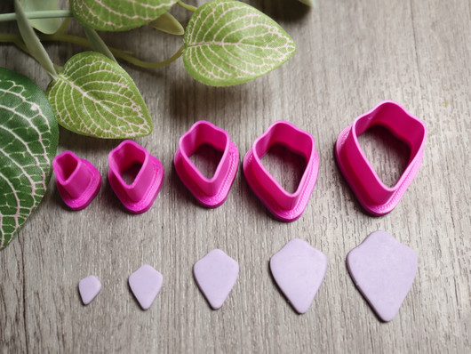 Muottisetti terälehti, 8mm/12mm/16mm/20mm/24mm, 1setti