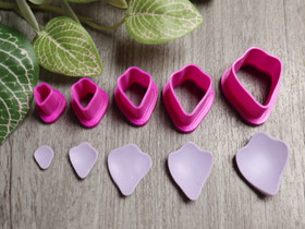 Muottisetti terälehti, 8mm/12mm/16mm/20mm/24mm, 1setti