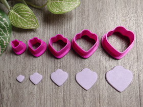 Muottisetti terälehti, 8mm/12mm/16mm/20mm/24mm, 1setti