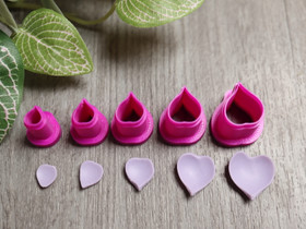 Muottisetti terälehti, 6mm/8mm/10mm/12mm/14mm, 1setti