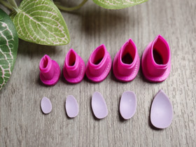 Muottisetti terälehti, 6mm/8mm/10mm/12mm/14mm, 1setti