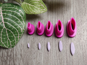 Muottisetti terälehti, 6mm/8mm/10mm/12mm/14mm, 1setti