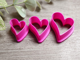 Muottisetti sydän, 25mm/30mm/35mm, 1setti