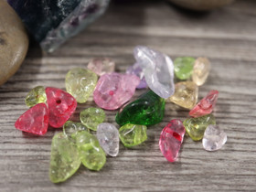 Lasihelmi särö,5-8mm, moniväri, 20kpl