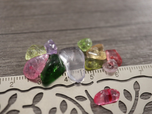 Lasihelmi särö,5-8mm, moniväri, 20kpl