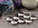 Akryylihelmi litteä, 13x5mm, hopea, 20kpl