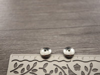 Akryylihelmi litteä, 13x5mm, hopea, 20kpl