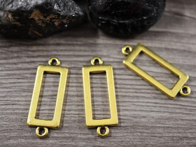 Suorakulmioriipus/ linkki, 30x12mm, antiikinkulta, 1kpl