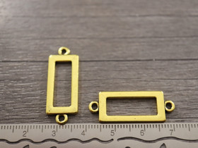 Suorakulmioriipus/ linkki, 30x12mm, antiikinkulta, 1kpl