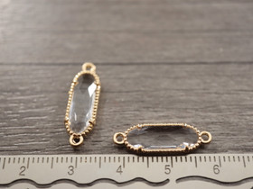 Strassiriipus suorakulmio, 21x7mm, vaaleakulta, 1kpl