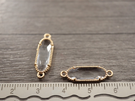 Strassiriipus suorakulmio, 21x7mm, vaaleakulta, 1kpl