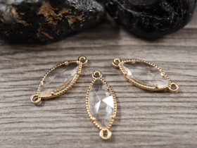 Strassiriipus ovaali, 21x9mm, vaaleakulta, 1kpl