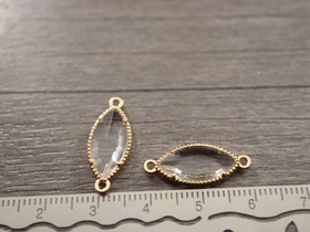 Strassiriipus ovaali, 21x9mm, vaaleakulta, 1kpl