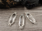 Strassiriipus suorakulmio, 21x7mm, kirkashopea, 1kpl