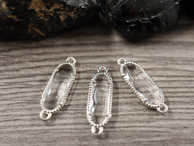 Strassiriipus suorakulmio, 21x7mm, kirkashopea, 1kpl