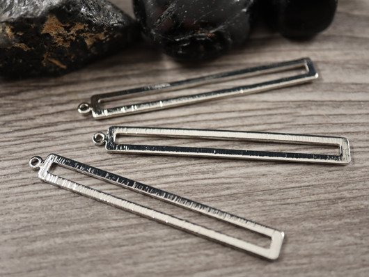 Suorakulmioriipus, 53x7mm, kromi, 1kpl