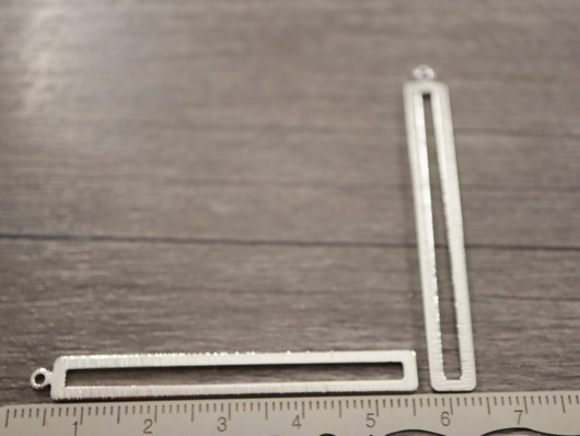 Suorakulmioriipus, 53x7mm, kromi, 1kpl