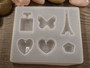 Silikonimuotti kuviot, 78x88x8mm, 1kpl