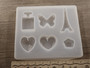 Silikonimuotti kuviot, 78x88x8mm, 1kpl