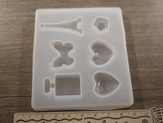 Silikonimuotti kuviot, 78x88x8mm, 1kpl