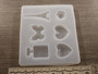 Silikonimuotti kuviot, 78x88x8mm, 1kpl