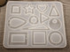 Silikonimuotti kuviot, 117x98x5mm, 1kpl