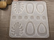 Silikonimuotti kuviot, 120x130x4mm, 1kpl