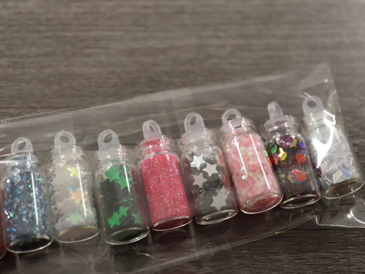 Glitter/hile setti,  12x2g, 1 setti