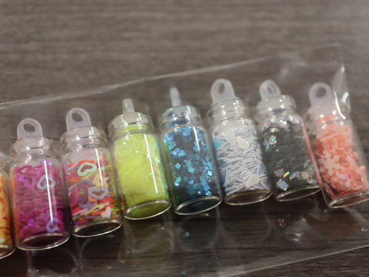 Glitter/hile setti,  12x2g, 1 setti