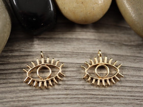 Silmäriipus, 15x16mm, 18K/ kulta, 1kpl