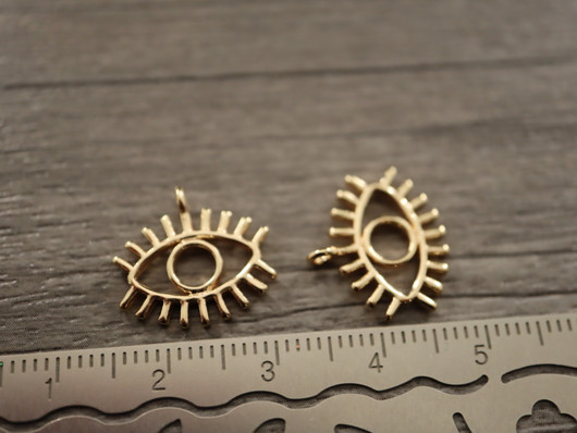 Silmäriipus, 15x16mm, 18K/ kulta, 1kpl