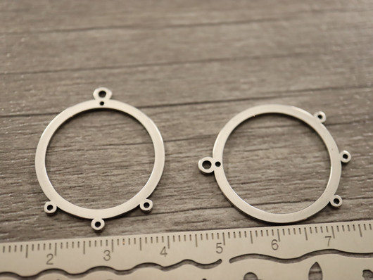 Ympyräriipus/ linkki, 30x25mm, rst, 1kpl