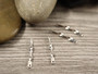 Korulinkit tikku, 14x1.5mm, kromi, 10kpl