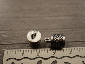 Nauhanpää, 13x8mm, kromi, 10kpl