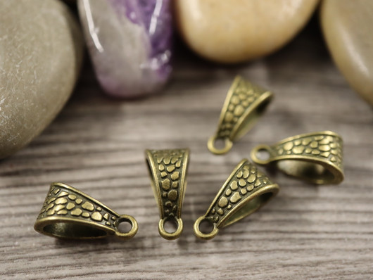 Riipuspidike, 15x8mm, pronssi, 1kpl