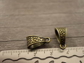 Riipuspidike, 15x8mm, pronssi, 1kpl