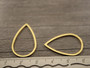 Linkki pisara, 26x17x1mm, umpi, kulta/rst, 1kpl