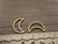 Linkki kuu, 15.5x10x1mm, umpi, kulta/rst, 10kpl