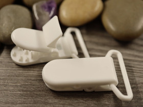 Klipsi, 43x31x9mm, valkoinen ,1kpl