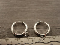 Korvakorurengas, 16x3mm, kirkashopea/rst, 1pari