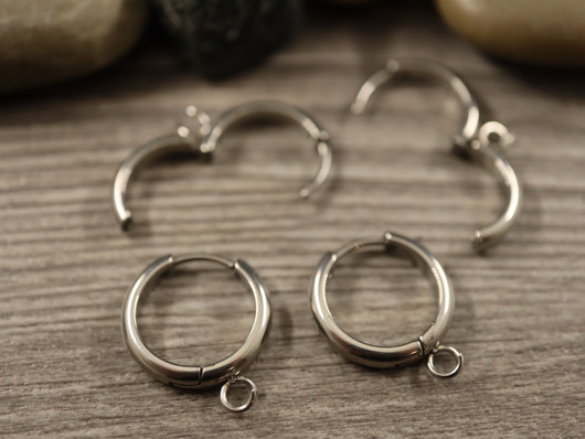 Korvakorurengas huggie, 16x3mm, rst, 1pari