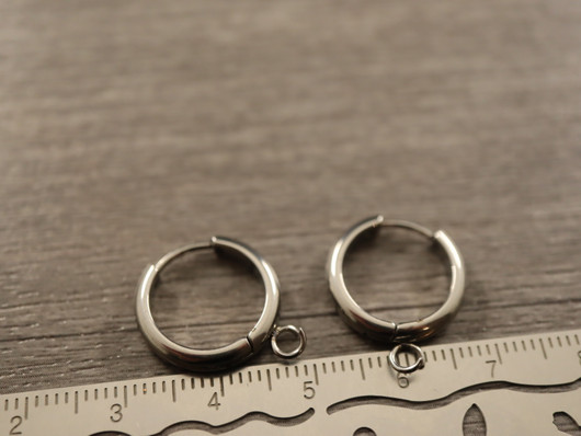 Korvakorurengas huggie, 16x3mm, rst, 1pari