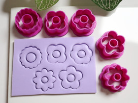 Muottisetti kukka, 20mm/30mm, 1setti