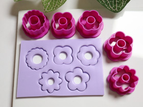 Muottisetti kukka, 20mm/30mm, 1setti