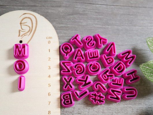 Muottisetti kirjaimet, 10mm, 1kpl/ 1setti